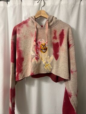 P2 Arizona State ASU Sun devils Cropped Hoodie ~Large